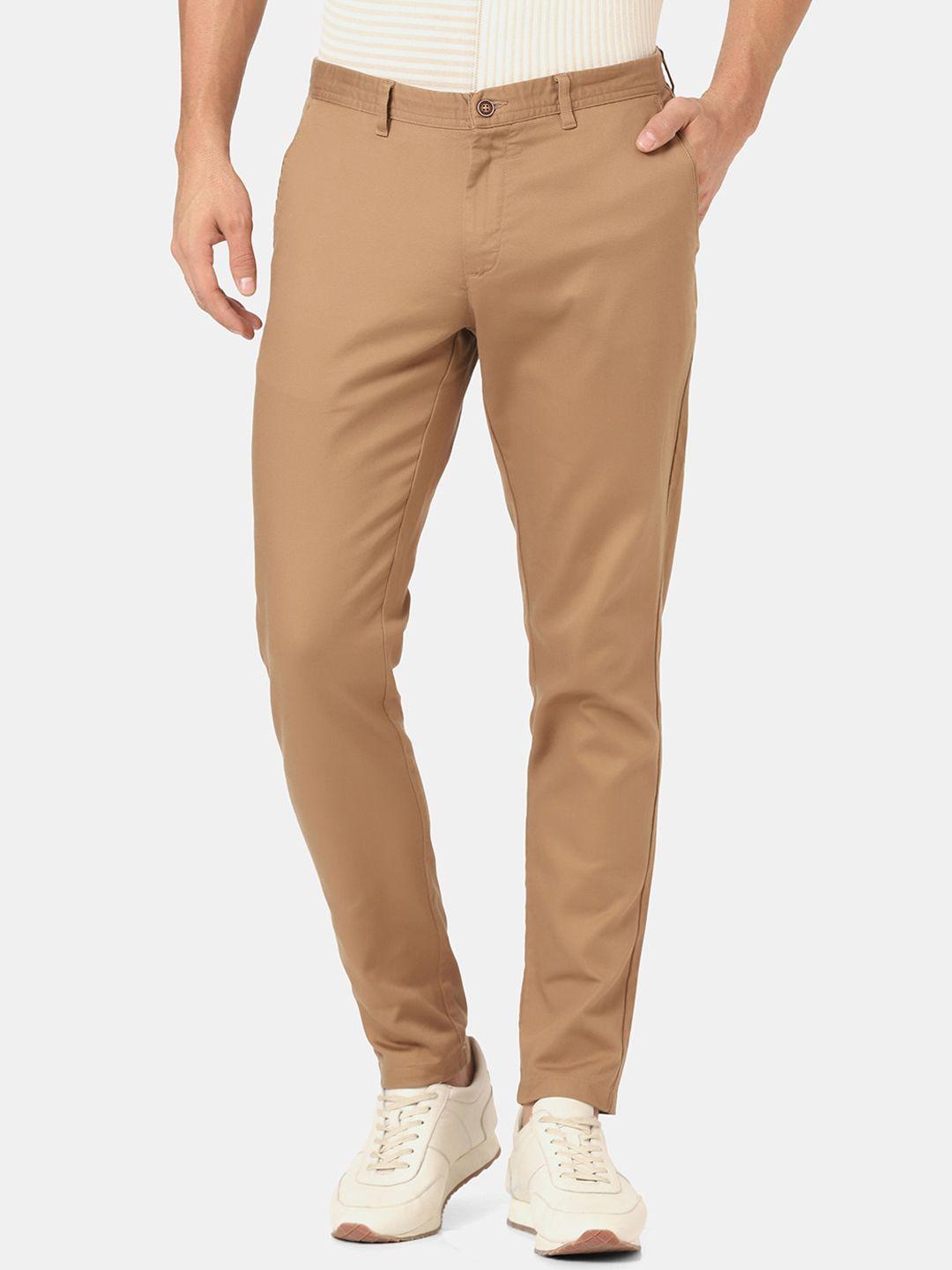 blackberrys-men-brown-skinny-fit-low-rise-chinos-trousers