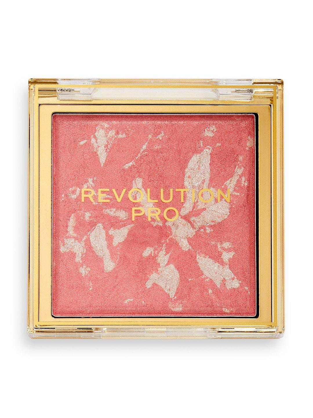 Makeup Revolution London Cruelty-Free & Vegan Marble Effect Pro Lustre Blusher - Pink Rose