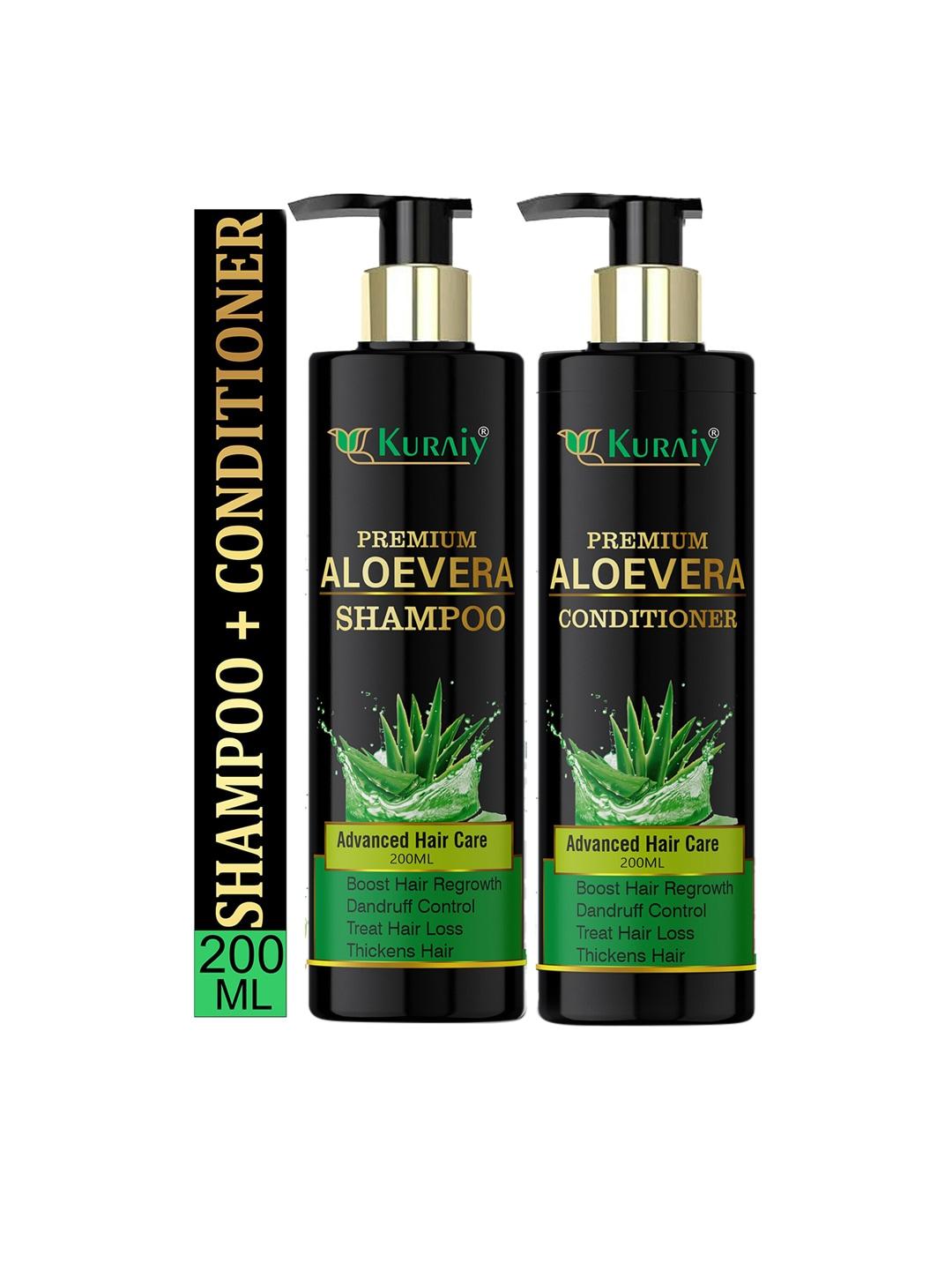 KURAIY Set of Natural Aloe Vera Shampoo & Conditioner - 200ml each