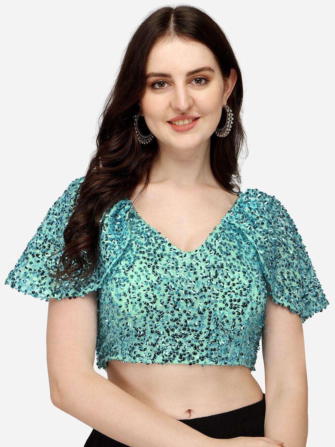 sumaira-tex-turquoise-blue-sequinned-saree-blouse