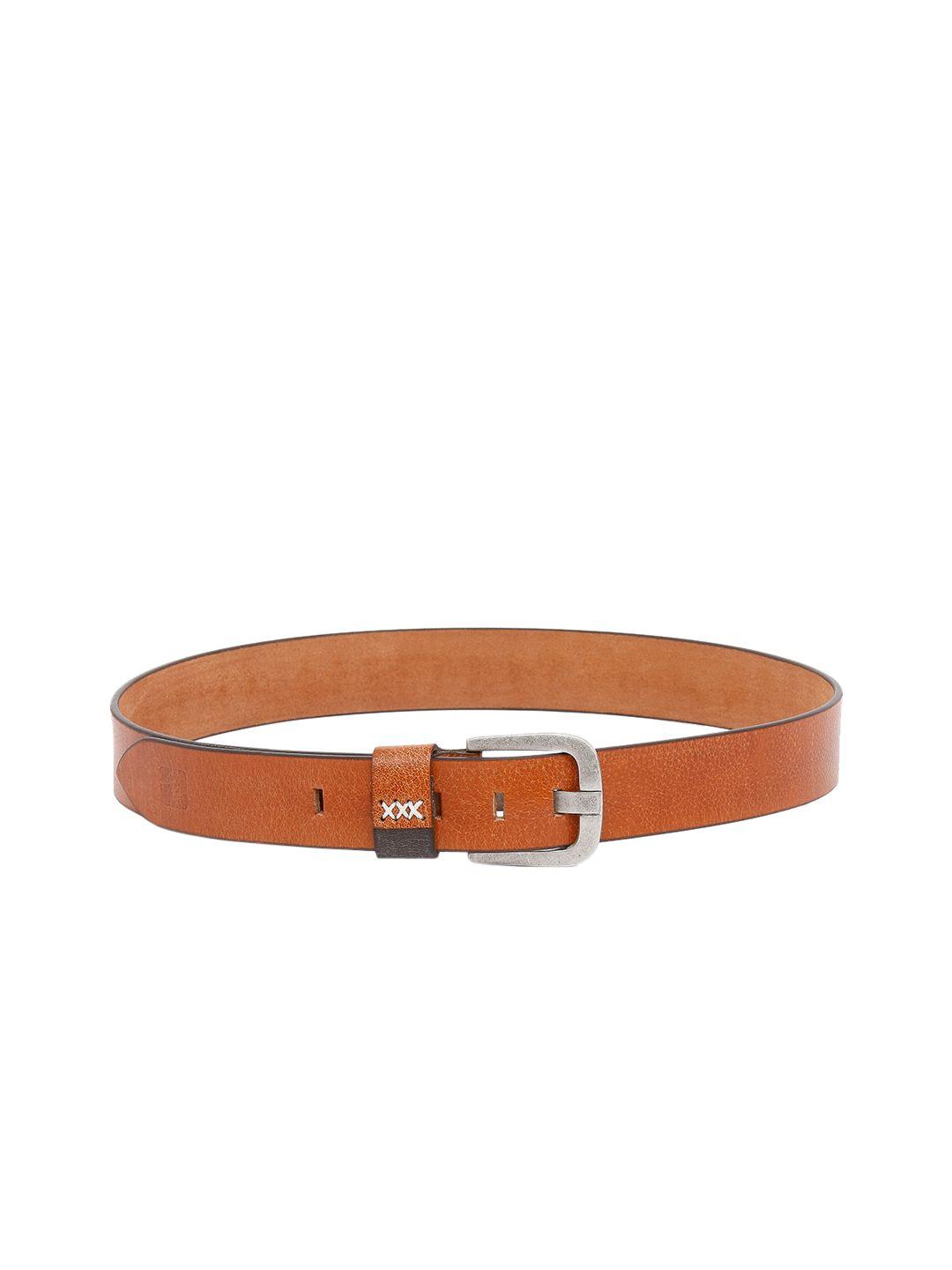 spykar-men-tan-leather-belt