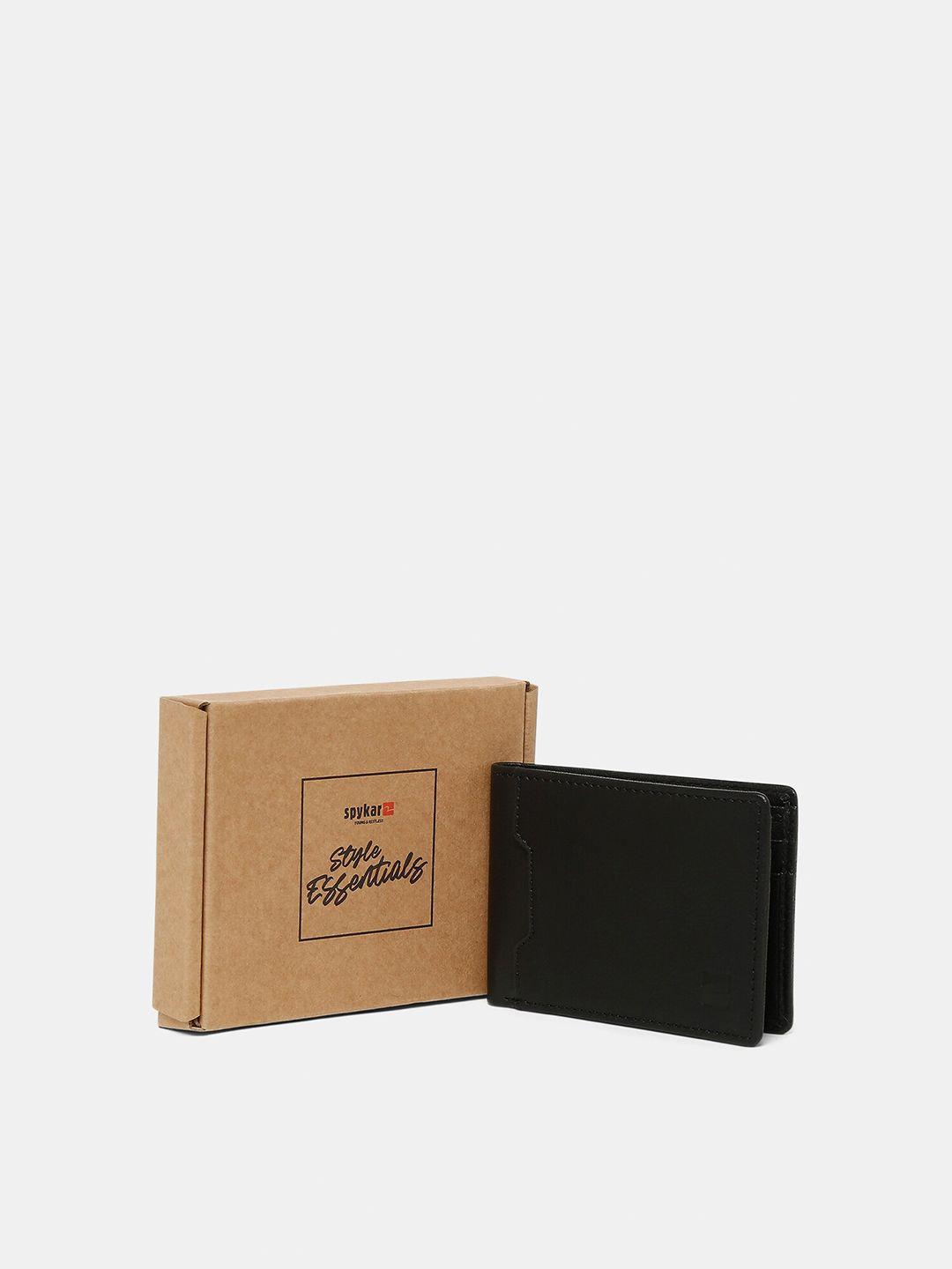 spykar-men-black-leather-two-fold-wallet