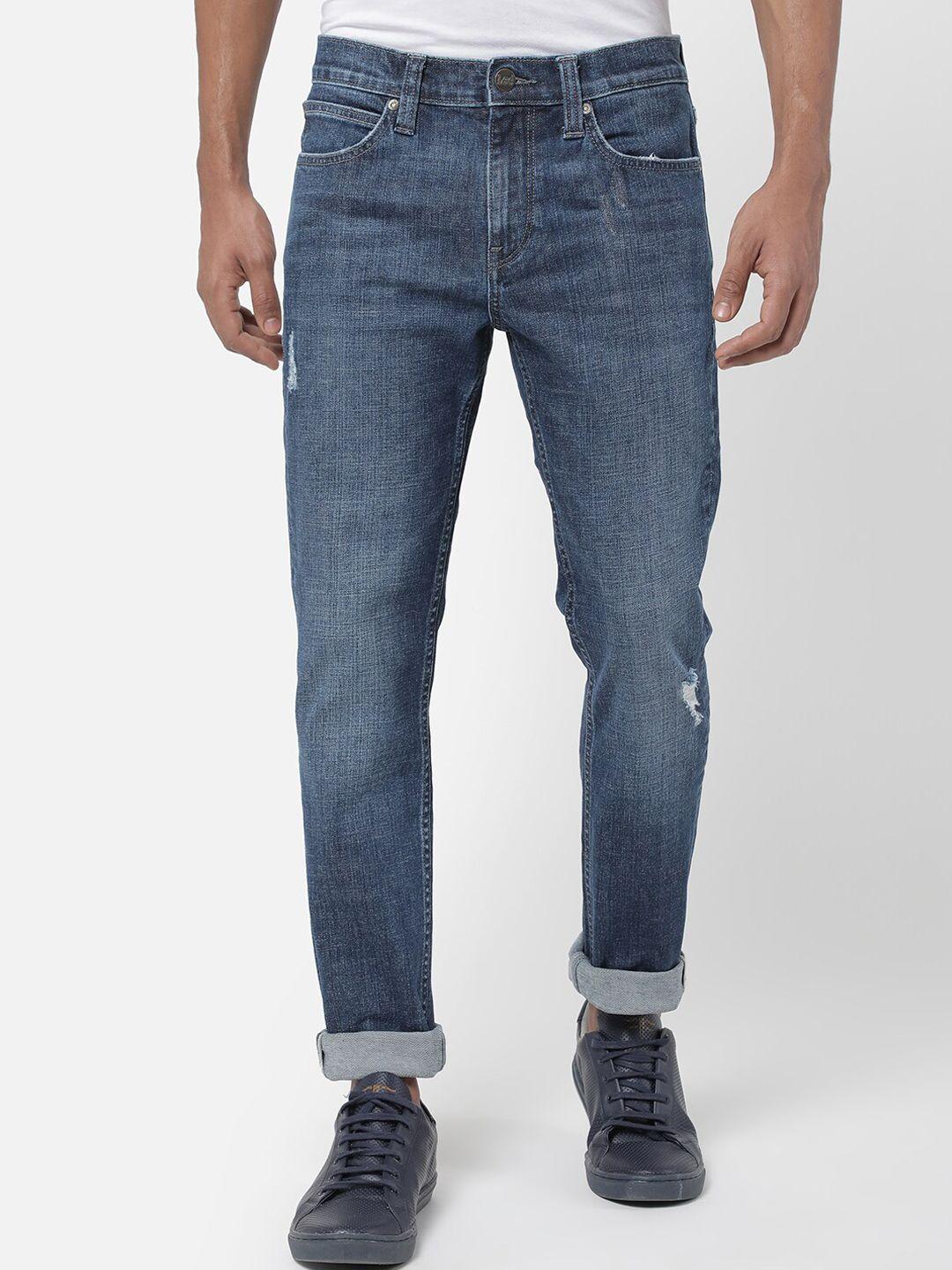 lee-men-blue-slim-fit-low-distress-light-fade-stretchable-jeans