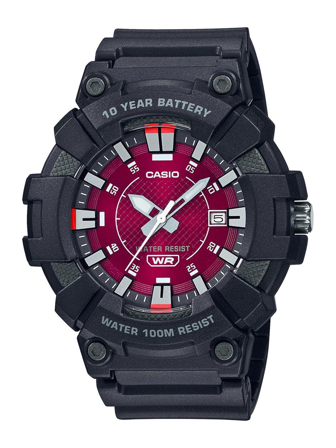 casio-men-pink-dial-&-black-straps-analogue-watch