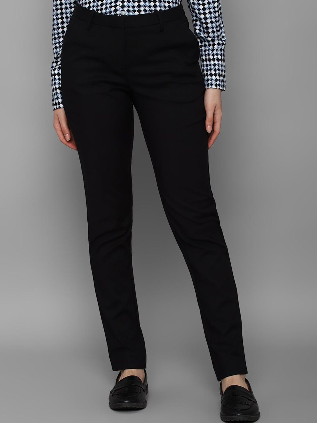 allen-solly-woman-women-black-trousers