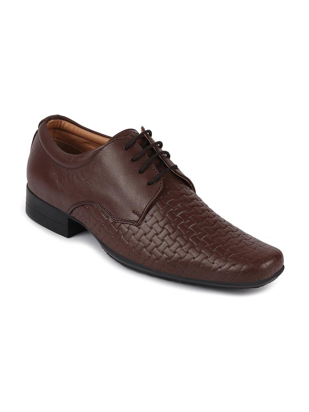 fausto-men-brown-solid-leather-formal-derbys