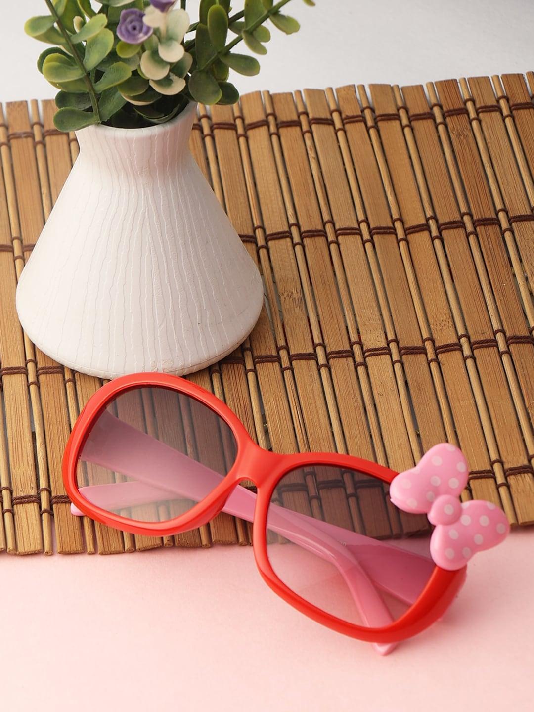 PASSION PETALS Girls Pink Lens & Red Wayfarer Sunglasses 11-8redsunglasses
