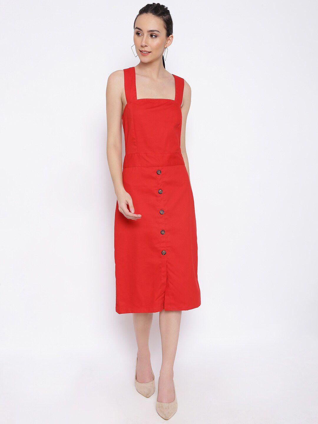 marc-louis-red-sheath-midi-dress