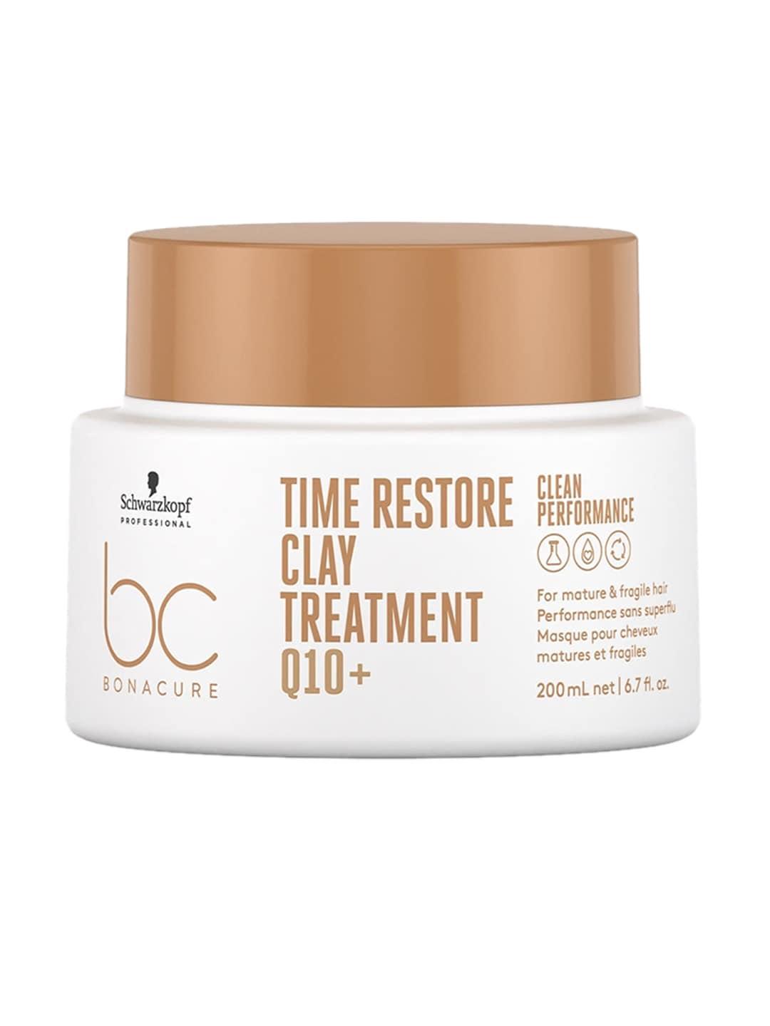 Schwarzkopf PROFESSIONAL Bonacure Time Restore Clay Treatment Q10+ Hair Mask - 200ml