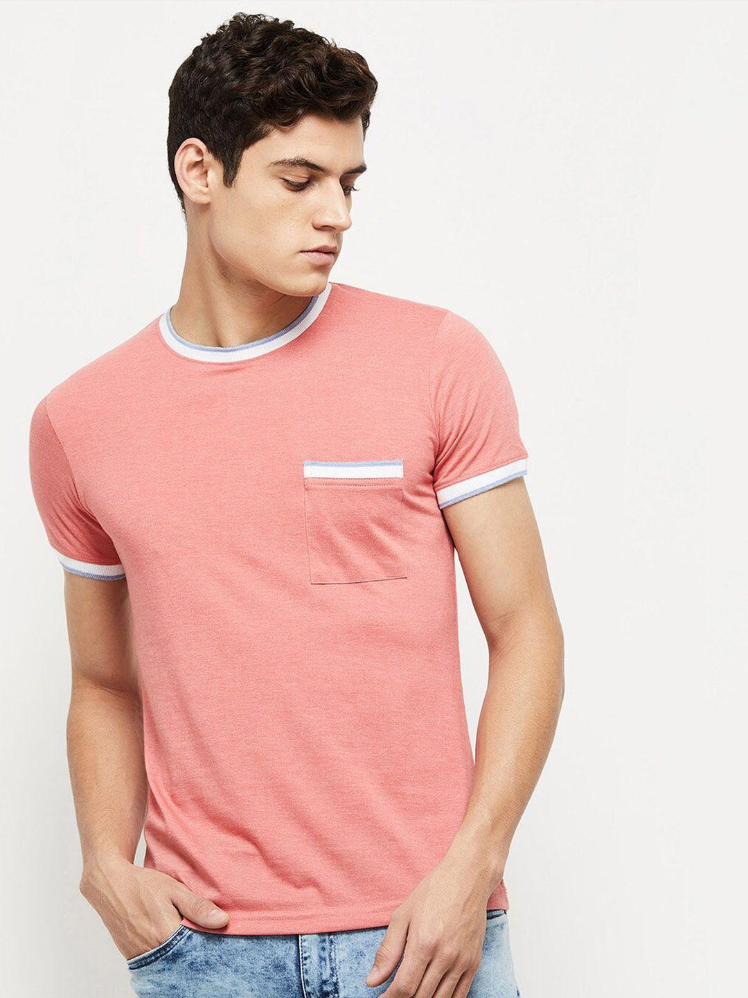 max Men Pink T-shirt