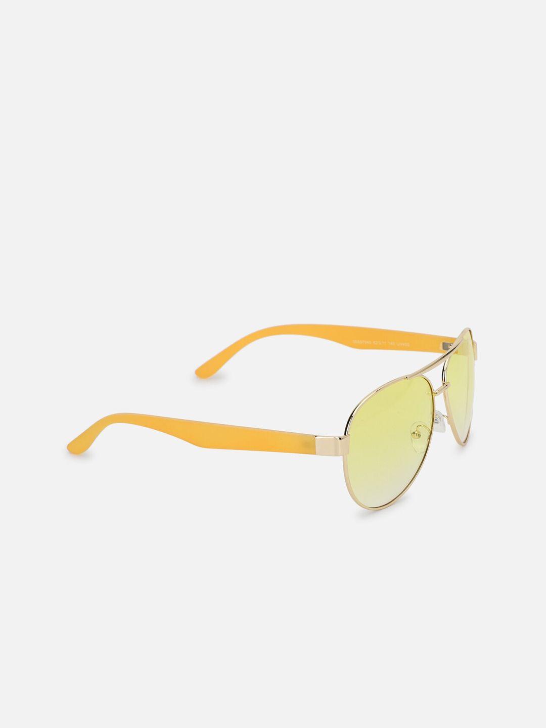 forever-21-women-yellow-lens-&-gold-toned-aviator-sunglasses