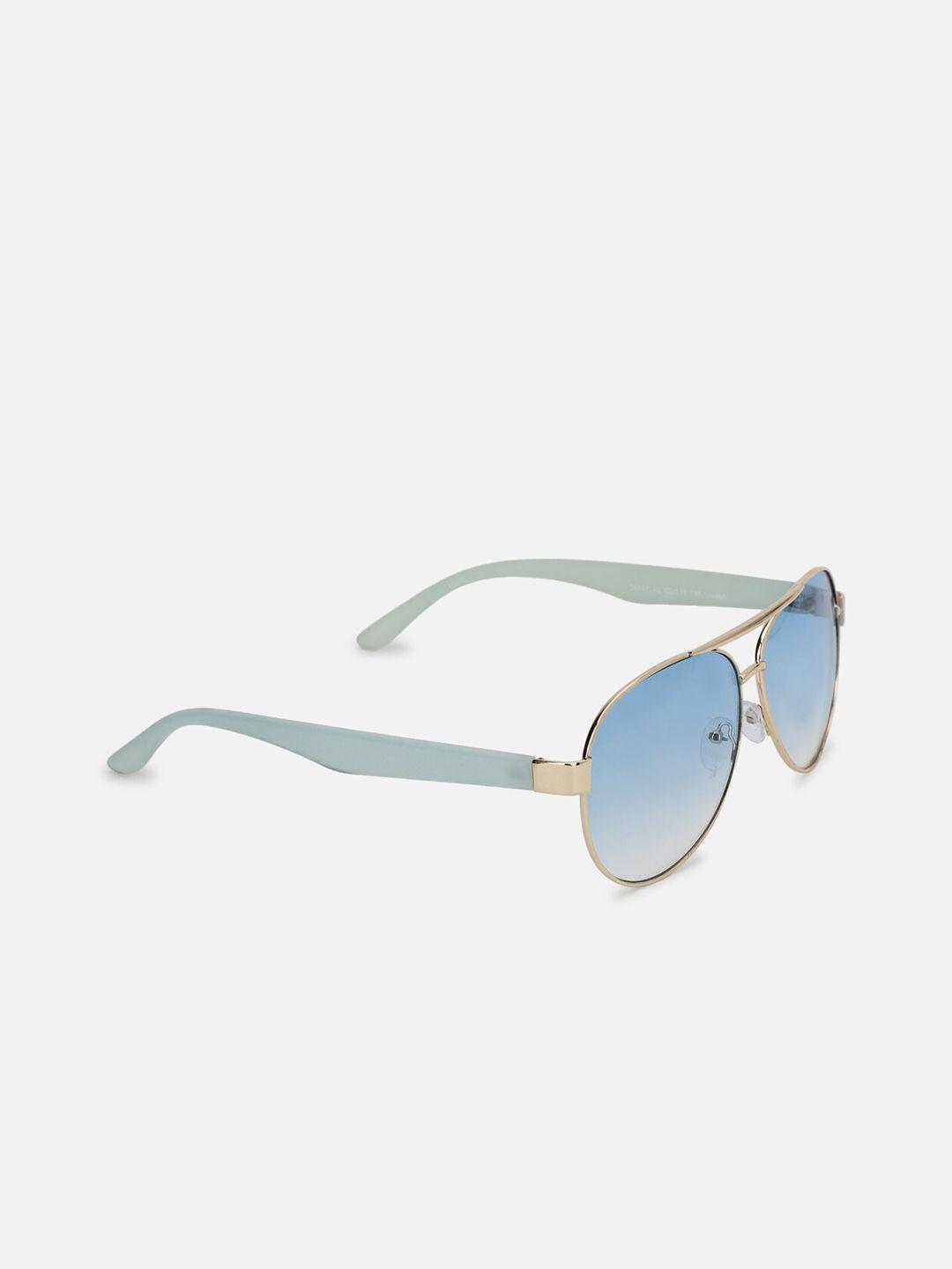 forever-21-women-blue-lens-&-gold-toned-aviator-sunglasses
