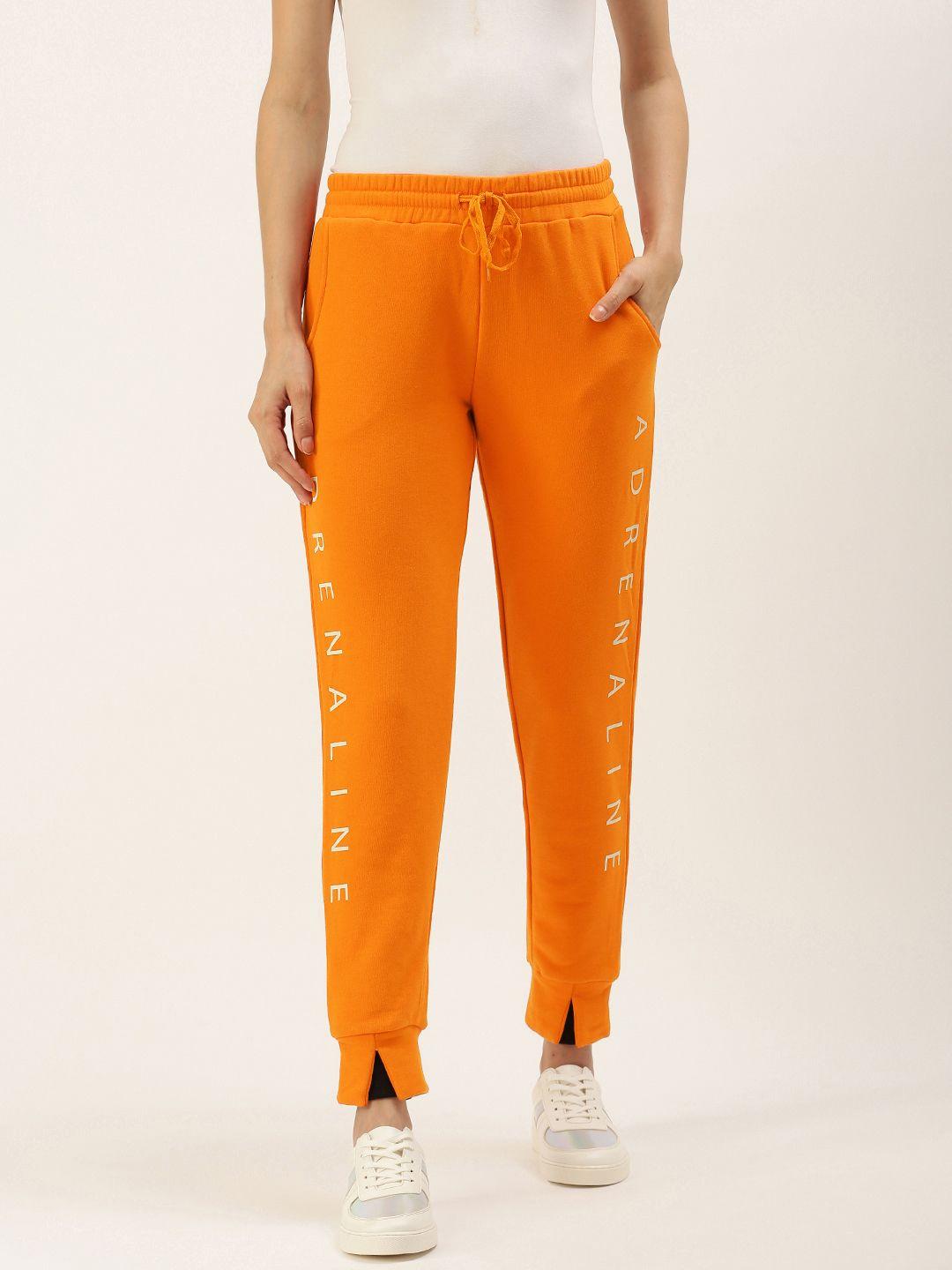 forever-21-women-orange-typography-printed-regular-fit-joggers