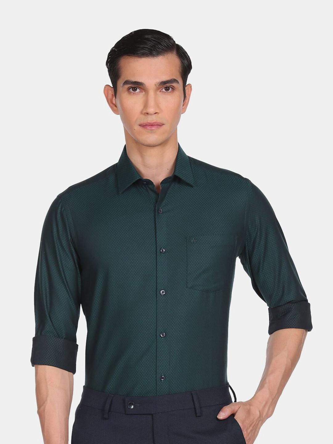 arrow-men-green-formal-cotton-shirt