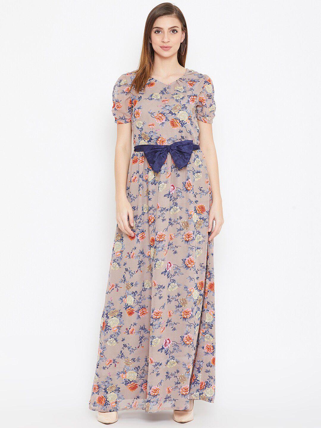 la-zoire-peach-coloured-floral-georgette-maxi-dress