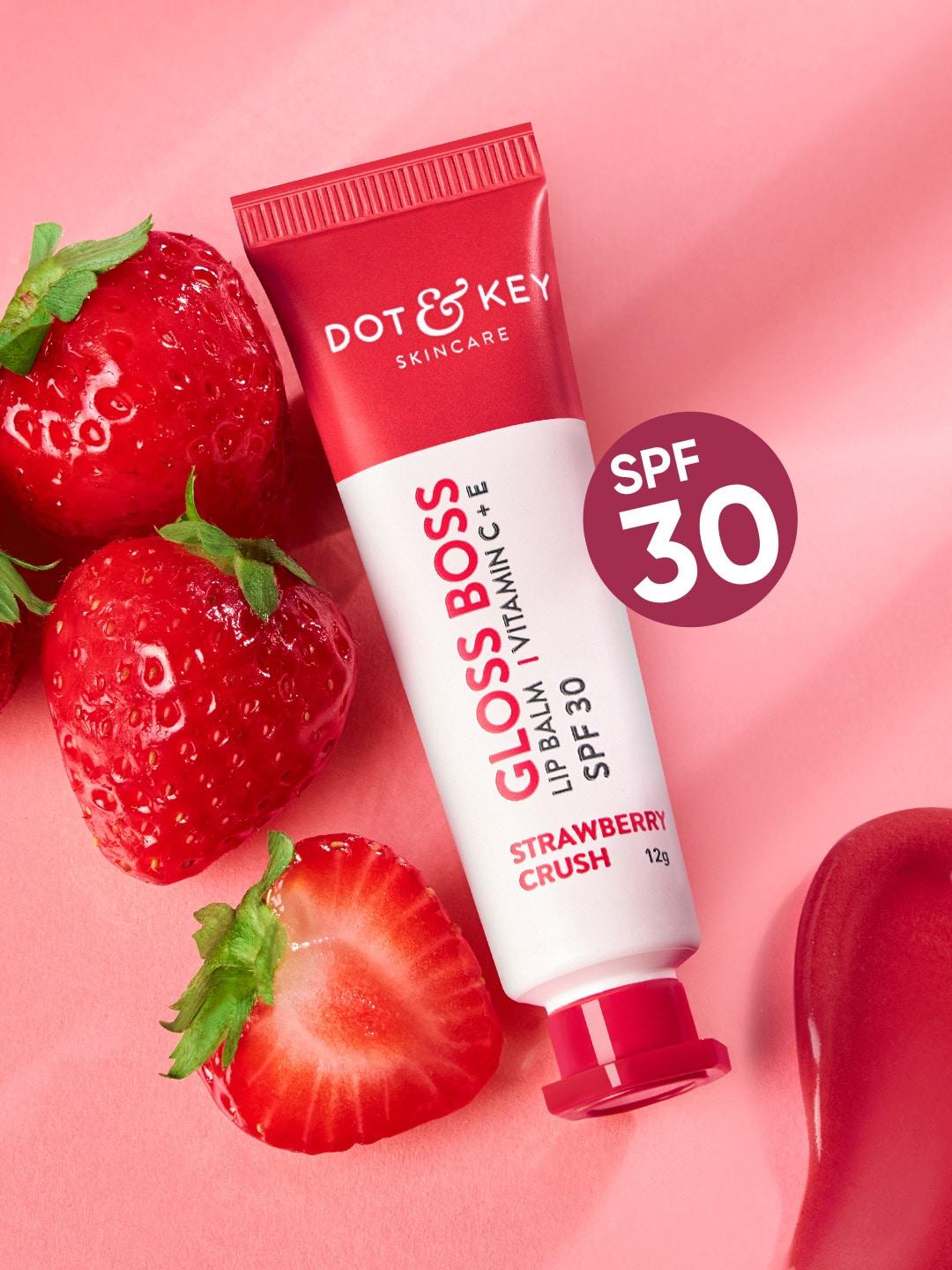 DOT & KEY Gloss Boss Vitamin C+E Tinted Lip Balm with SPF 30 12 g - Strawberry Crush