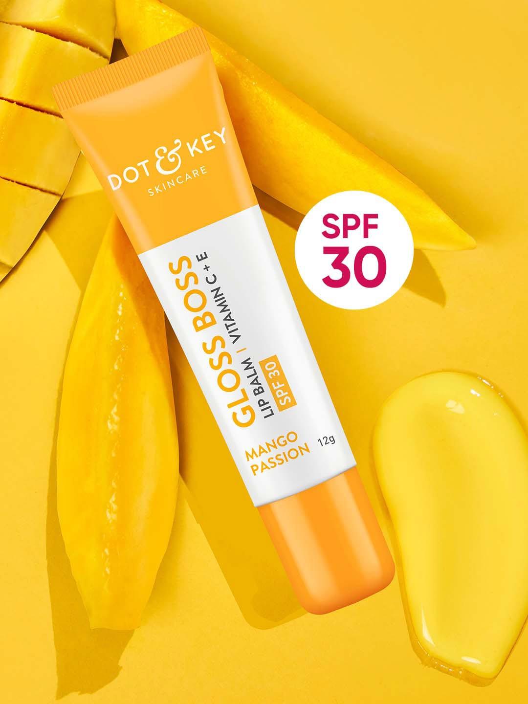 DOT & KEY Gloss Boss Vitamin C+E Tinted Lip Balm with SPF 30 12 g - Mango Passion