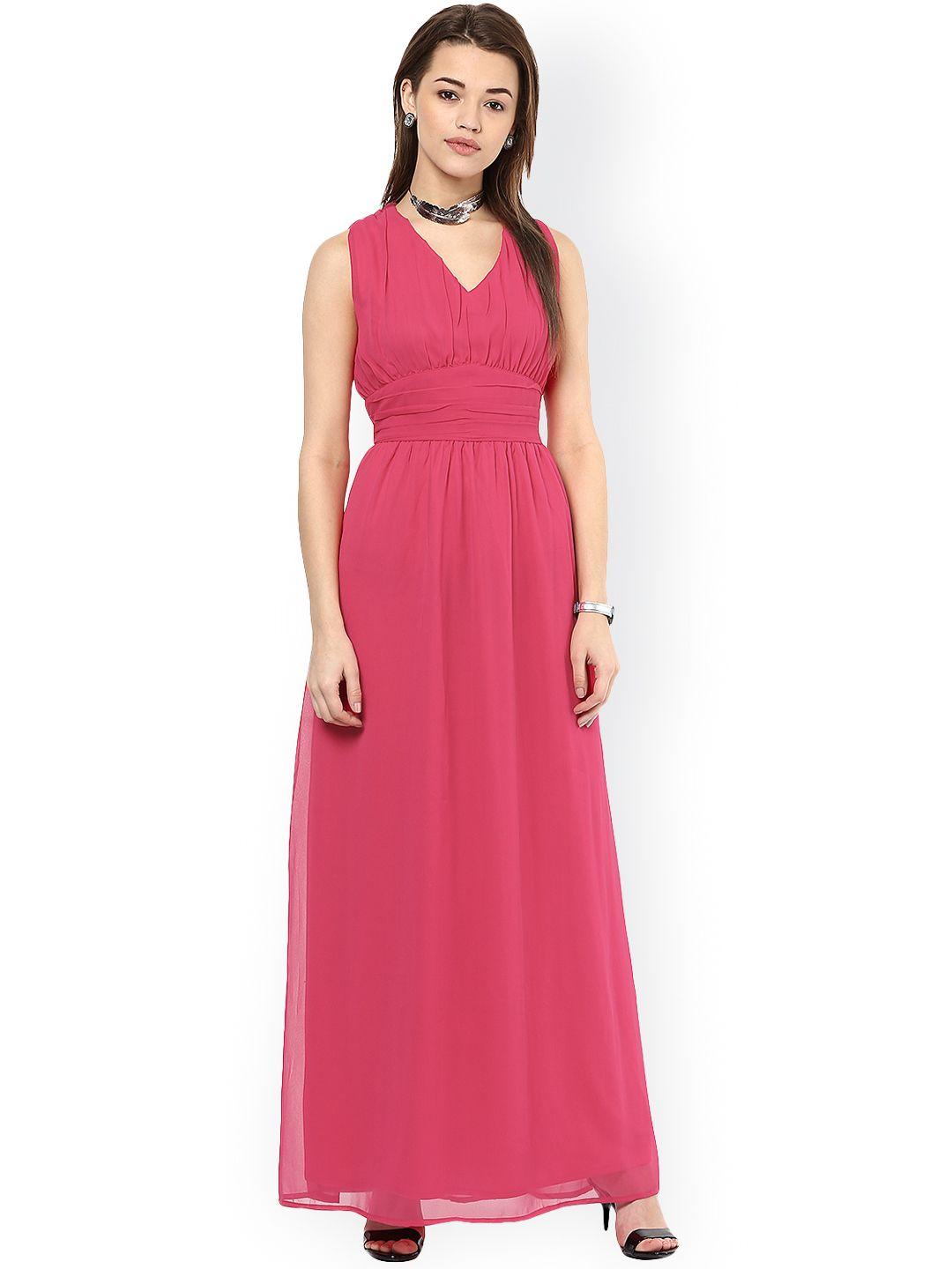 la-zoire-women-pink-solid-maxi-dress
