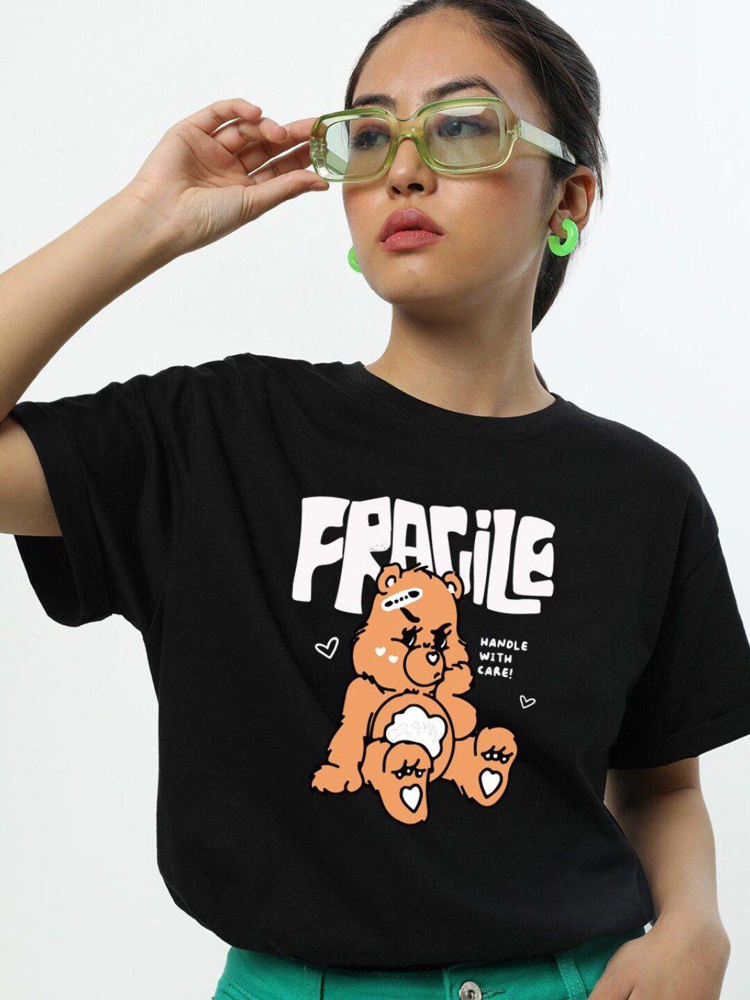Bewakoof Fragile Graphic Printed Boyfriend T-shirt