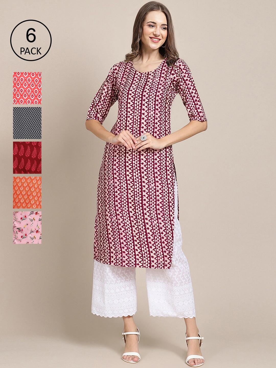 1-stop-fashion-women-multicoloured-ethnic-motifs-printed-summer-sheers-crepe-kurta