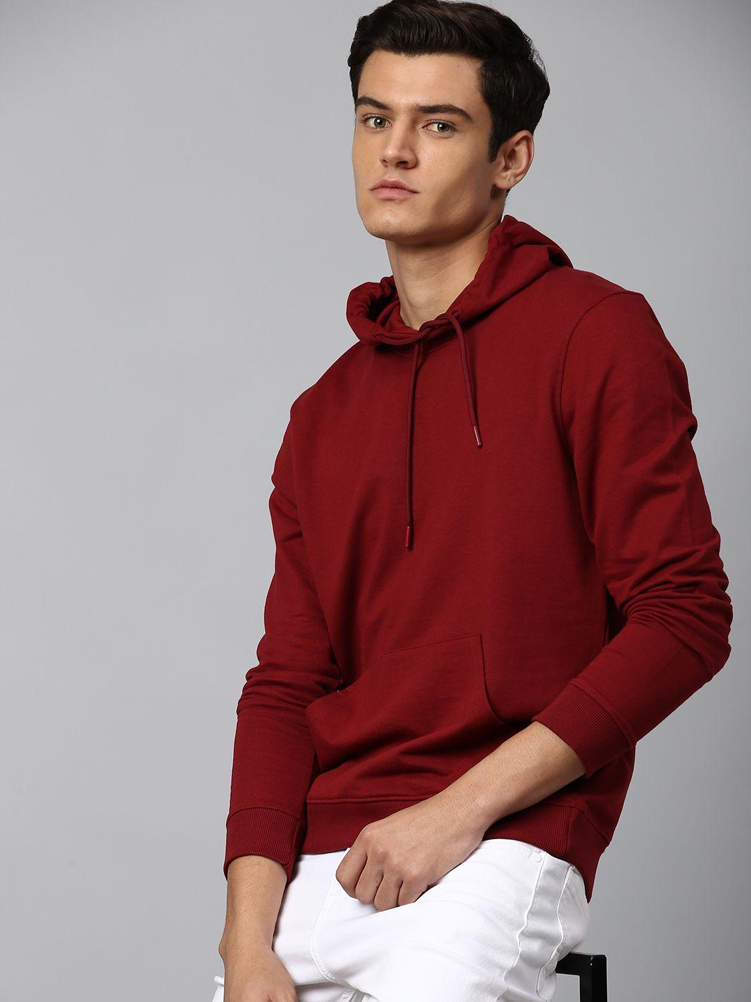 dennis-lingo-men-red-hooded-sweatshirt