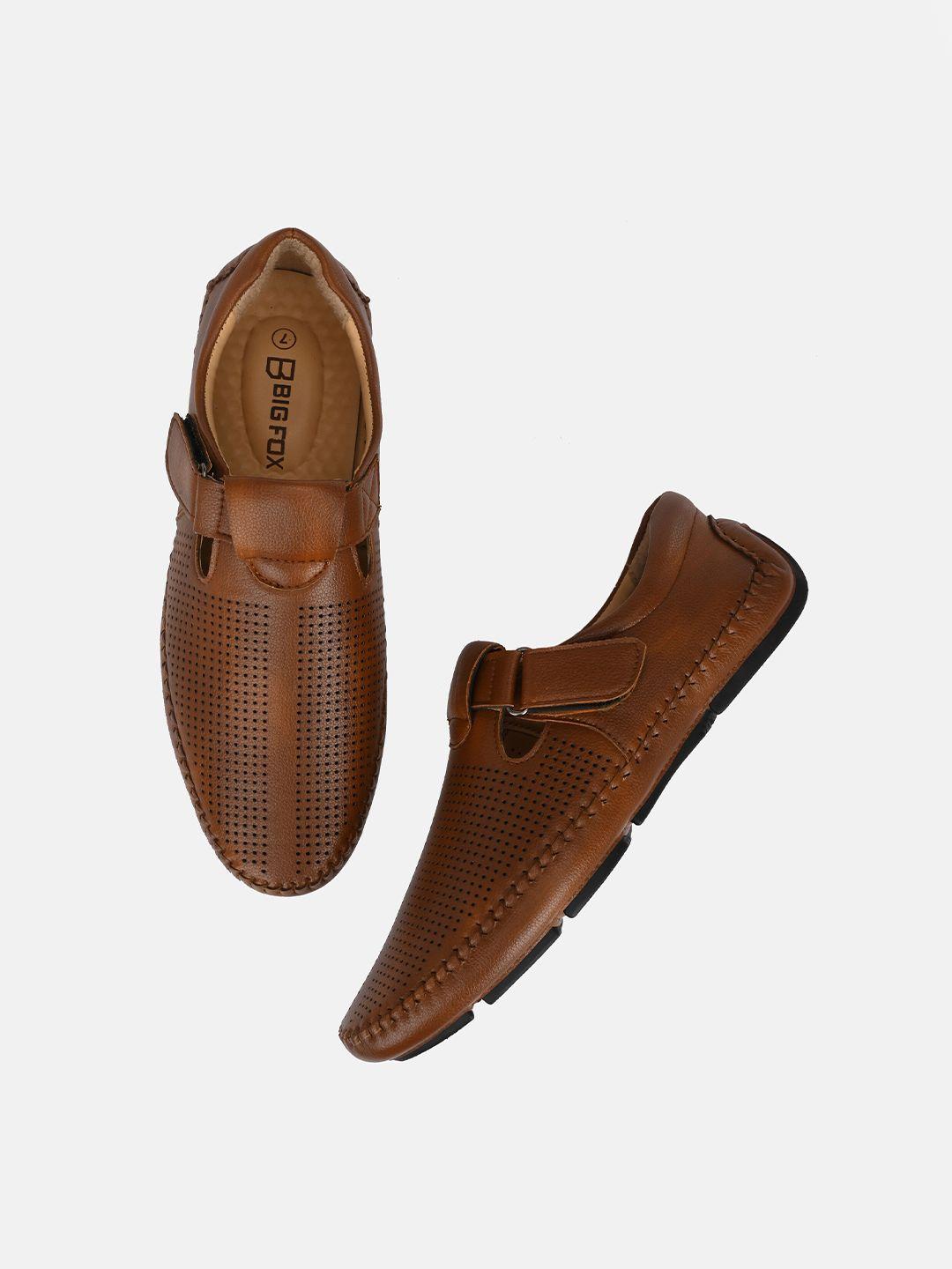 Big Fox Men Tan Shoe-Style Sandals