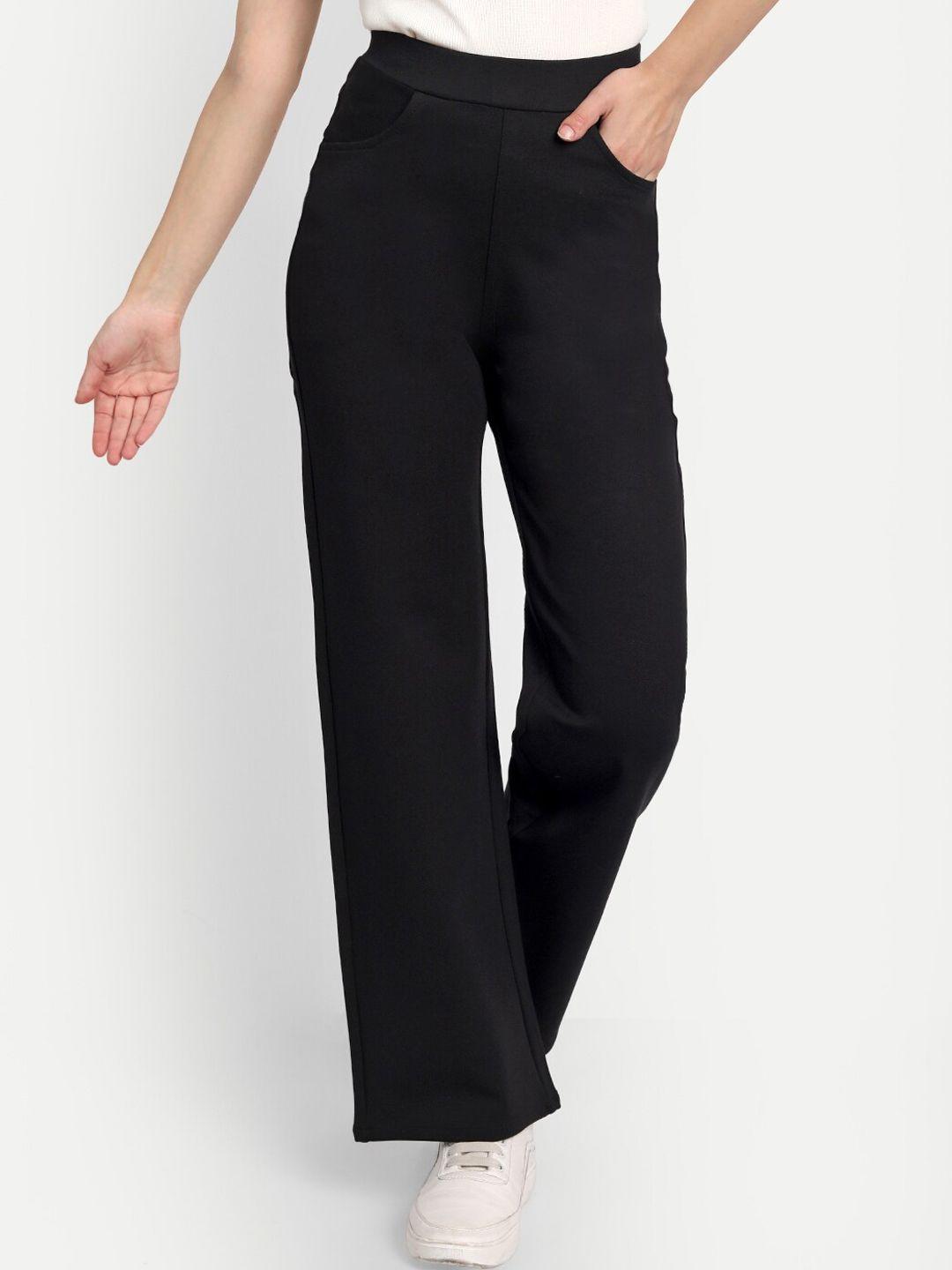 broadstar-women-black-relaxed-straight-leg-loose-fit-high-rise-easy-wash-trouser