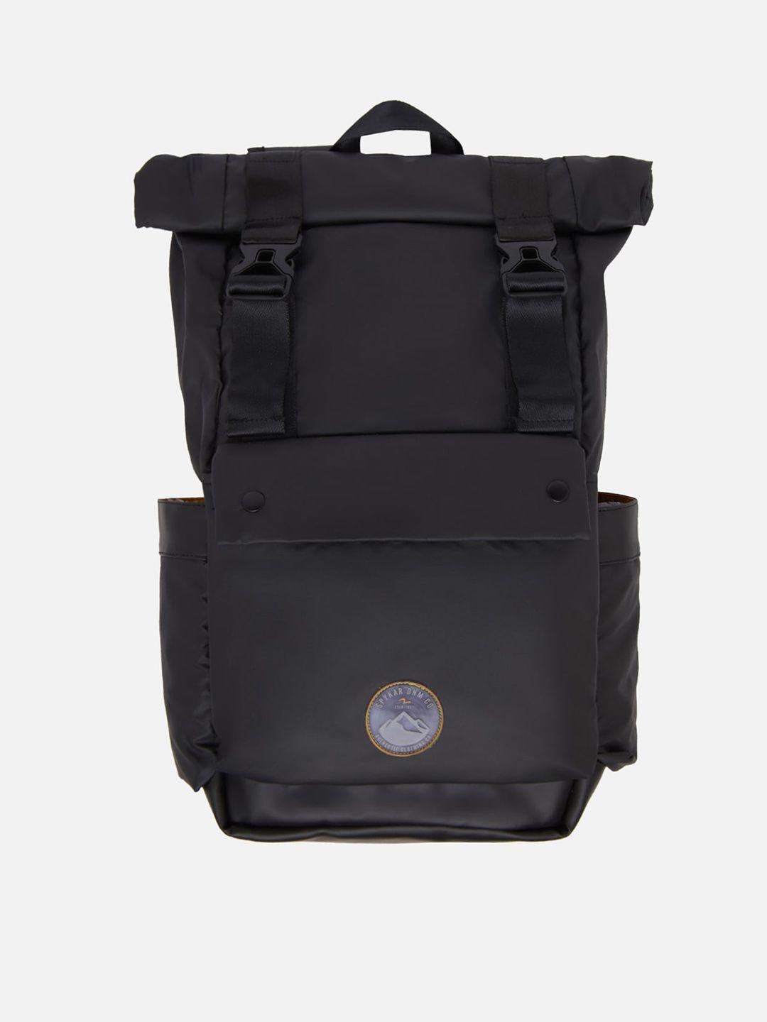 spykar-men-black-backpack