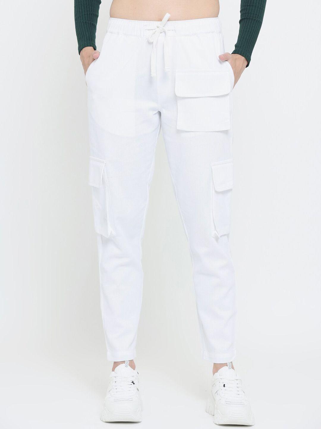 everdion-women-white-relaxed-straight-leg-straight-fit-cargos-trousers
