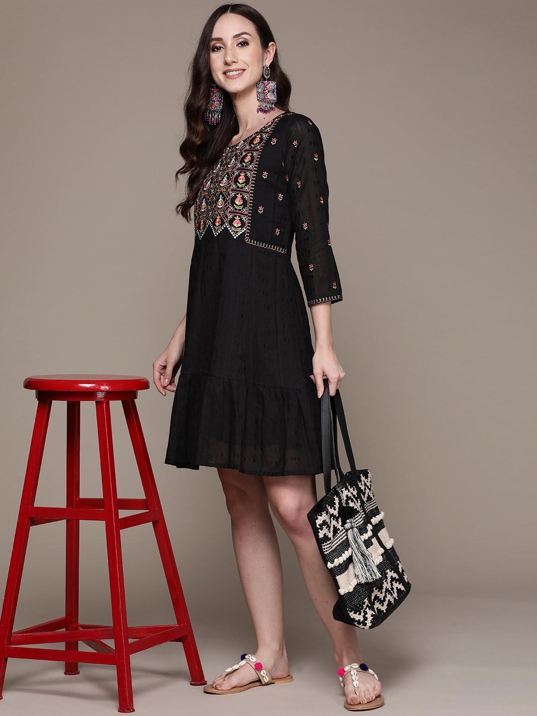 anubhutee-black-ethnic-motifs-embroidered-ethnic-a-line-dress