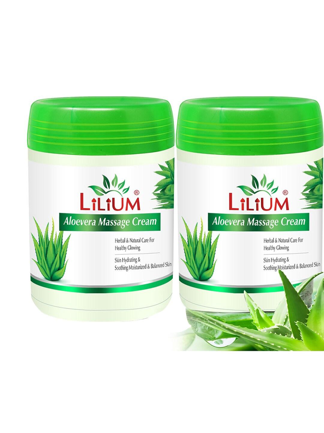 Lilium Set Of 2 Massage Cream With Aloe Vera 600gm
