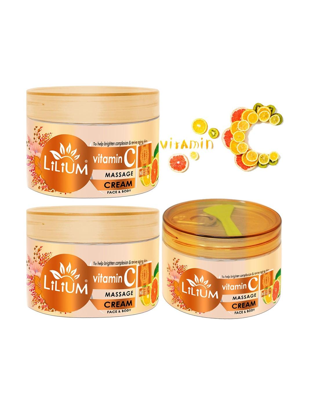 Lilium Set Of 3 Vitamin C Massage Cream