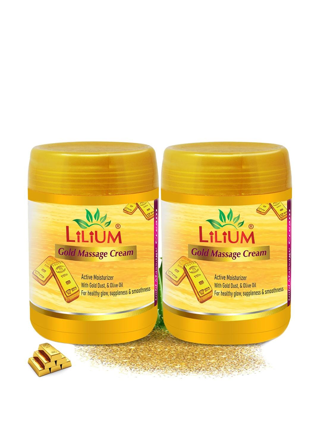 Lilium Set Of 2 24 Gold Carat Radiant Massage Cream-900gm Each
