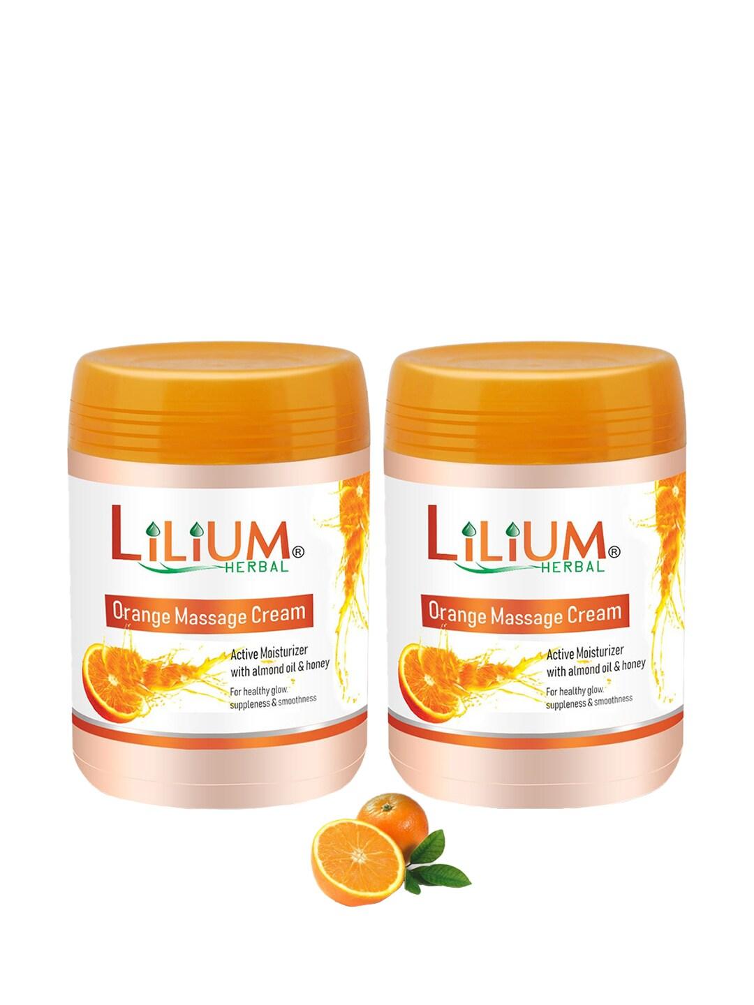 Lilium Set Of 2 Orange Massage Cream