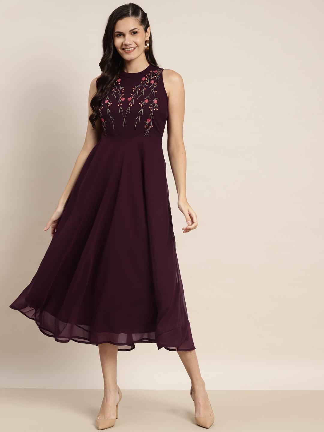 jompers-purple-&-pink-floral-embroidered-a-line-midi-dress