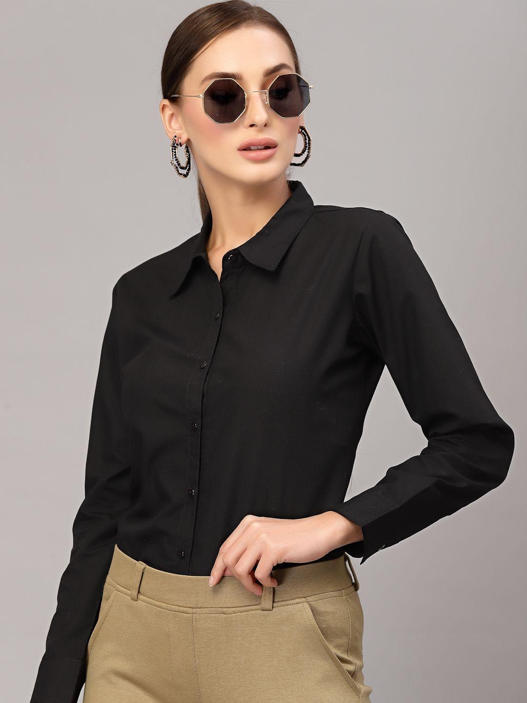 style-quotient-women-black-formal-shirt
