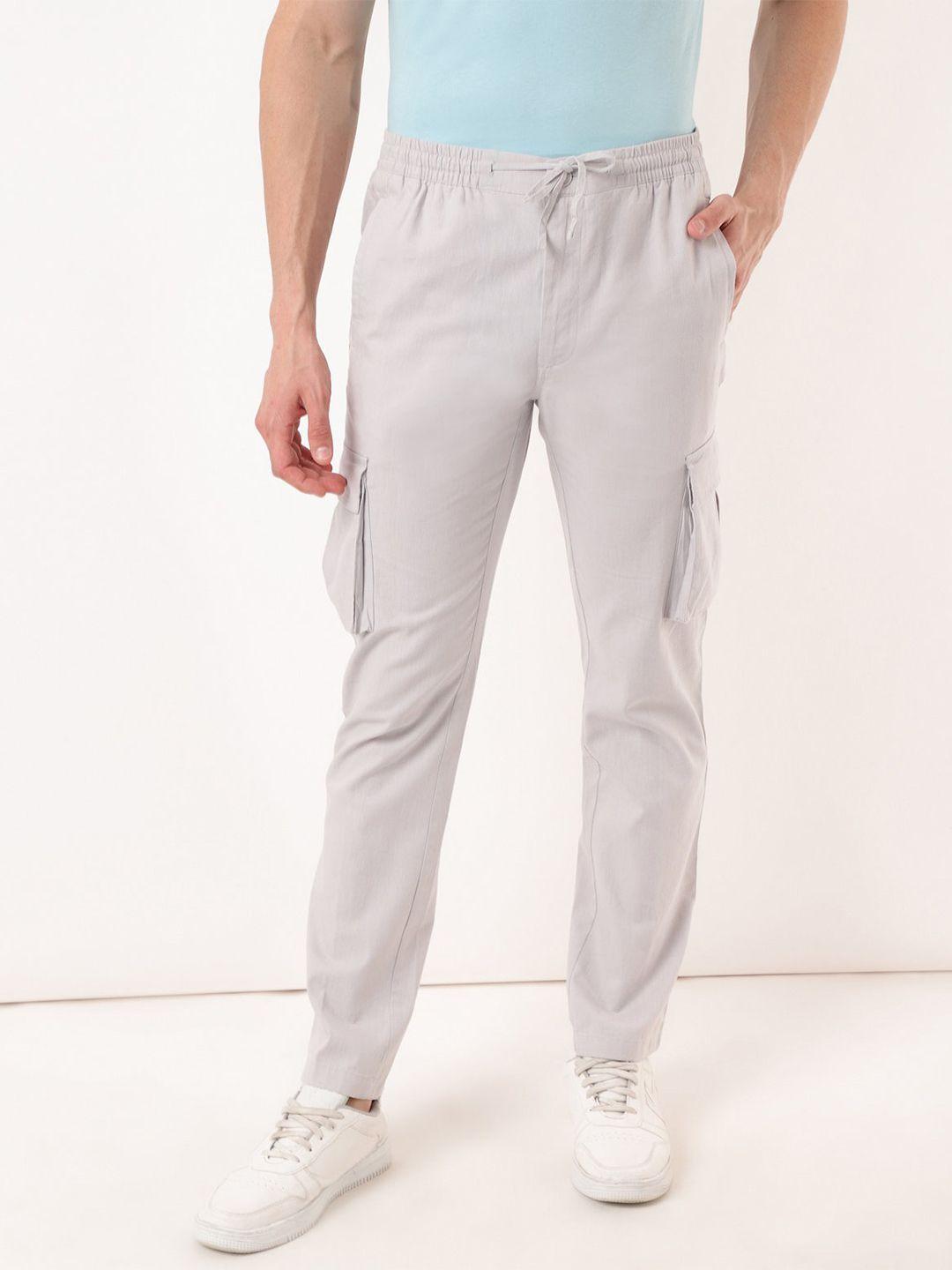 marks-&-spencer-men-grey-high-rise-pleated-trousers
