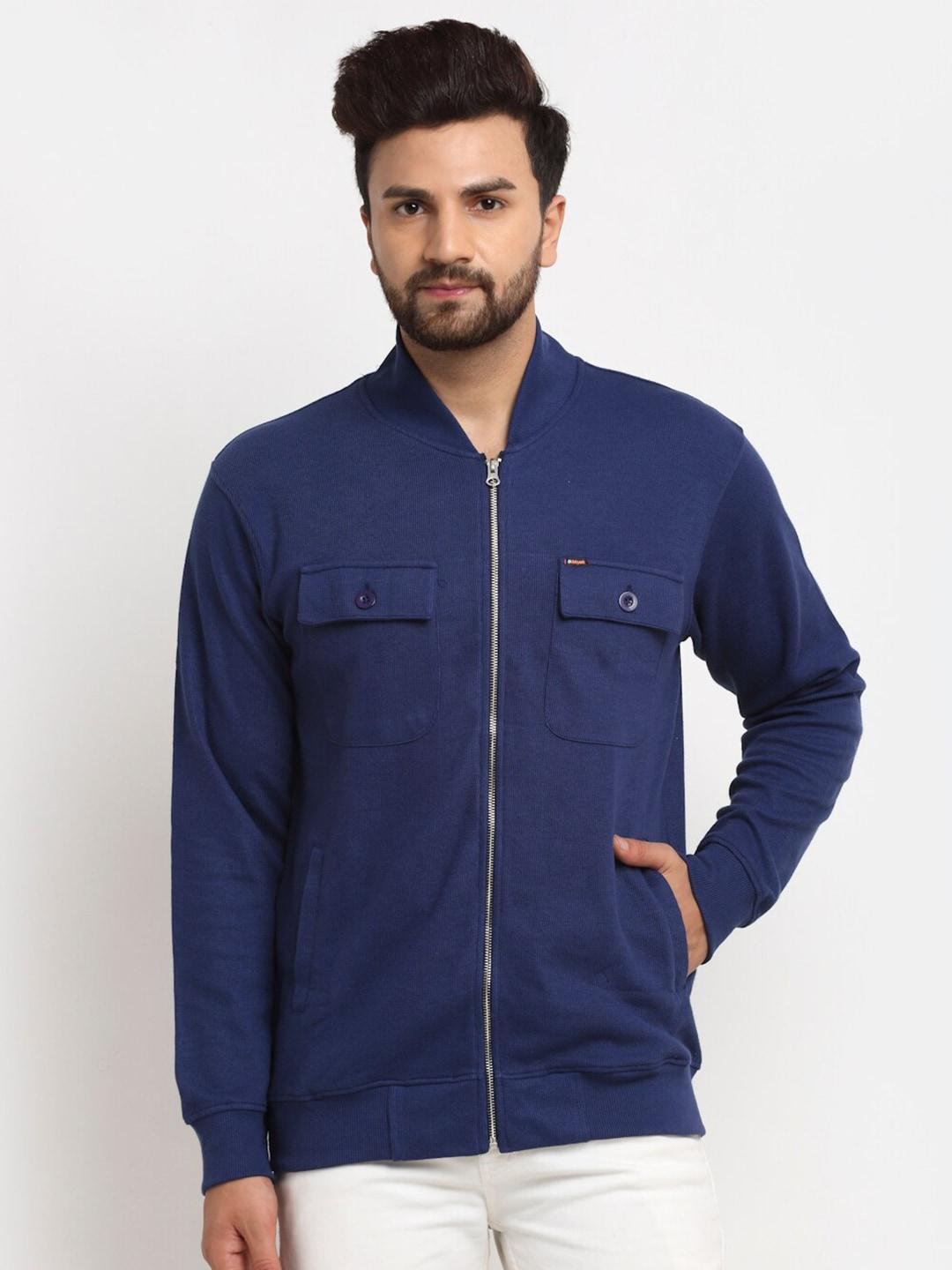 club-york-men-blue-solid-cotton-sweatshirt