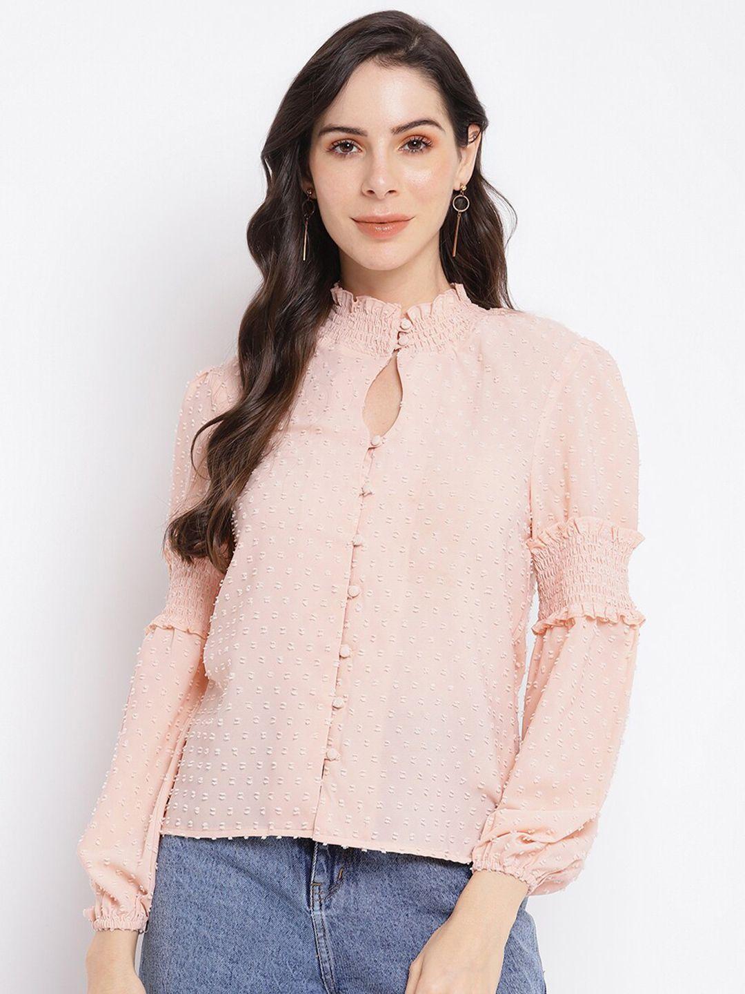 latin-quarters-pink-full-sleeve-solid-top