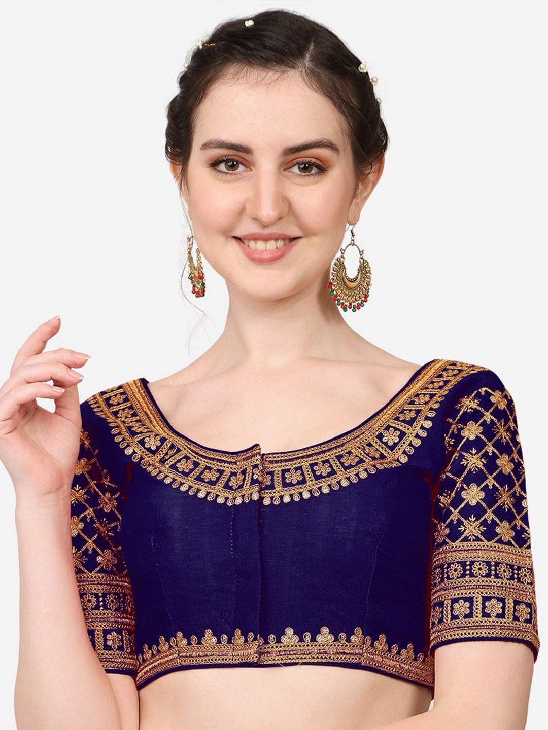 sumaira-tex-navy-blue-embroidered-readymade-saree-blouse