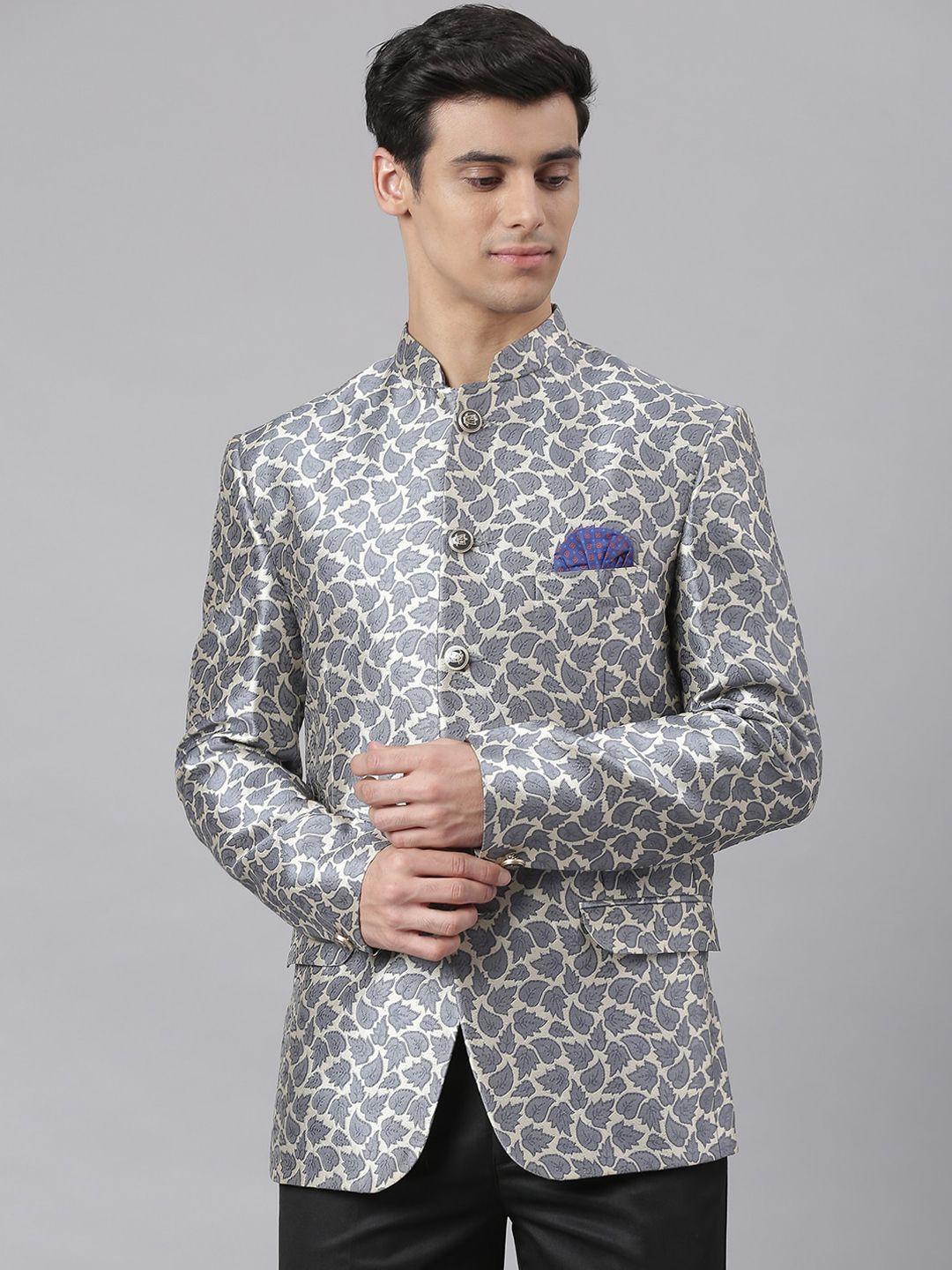 hangup-men-grey-printed-bandhgala-blazer