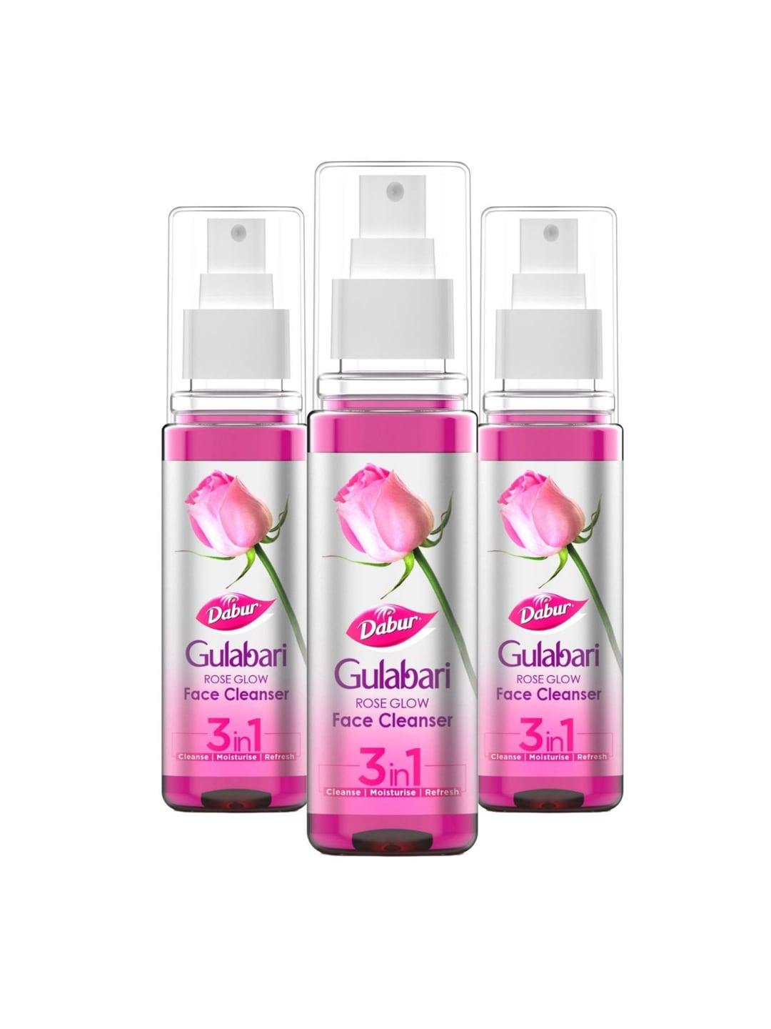 Dabur Gulabari Set Of 3 Rose Glow Face Cleanser For Balanced & Hydrated Skin- 100ml Each