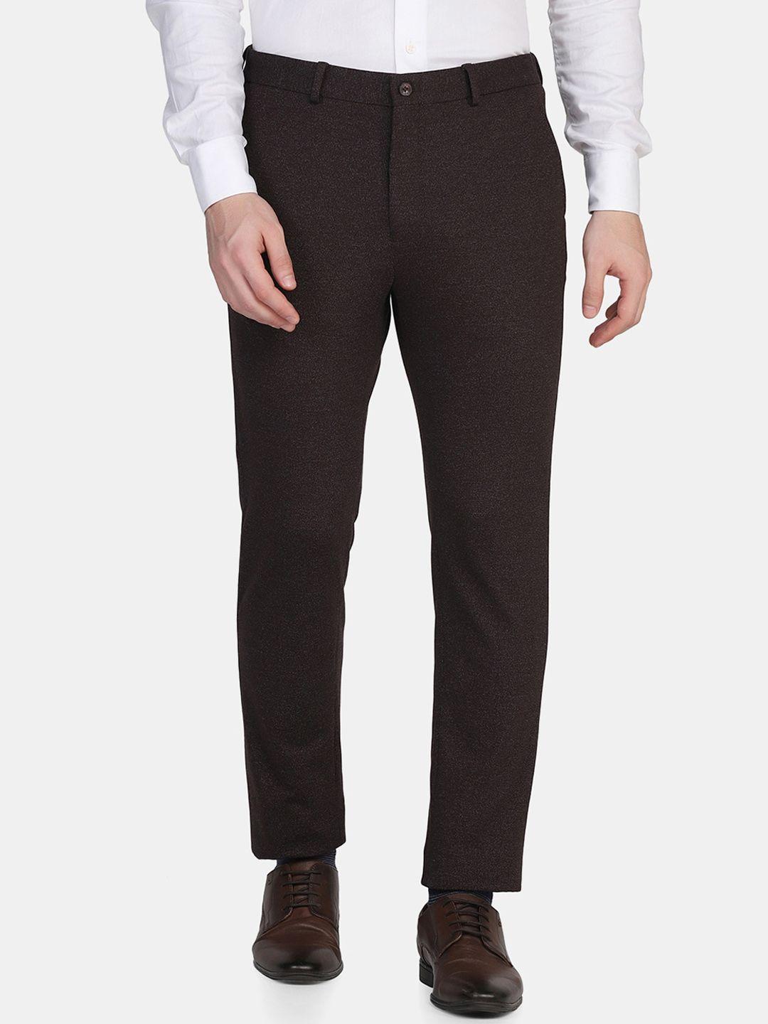 blackberrys-men-maroon-slim-fit-solid-trousers