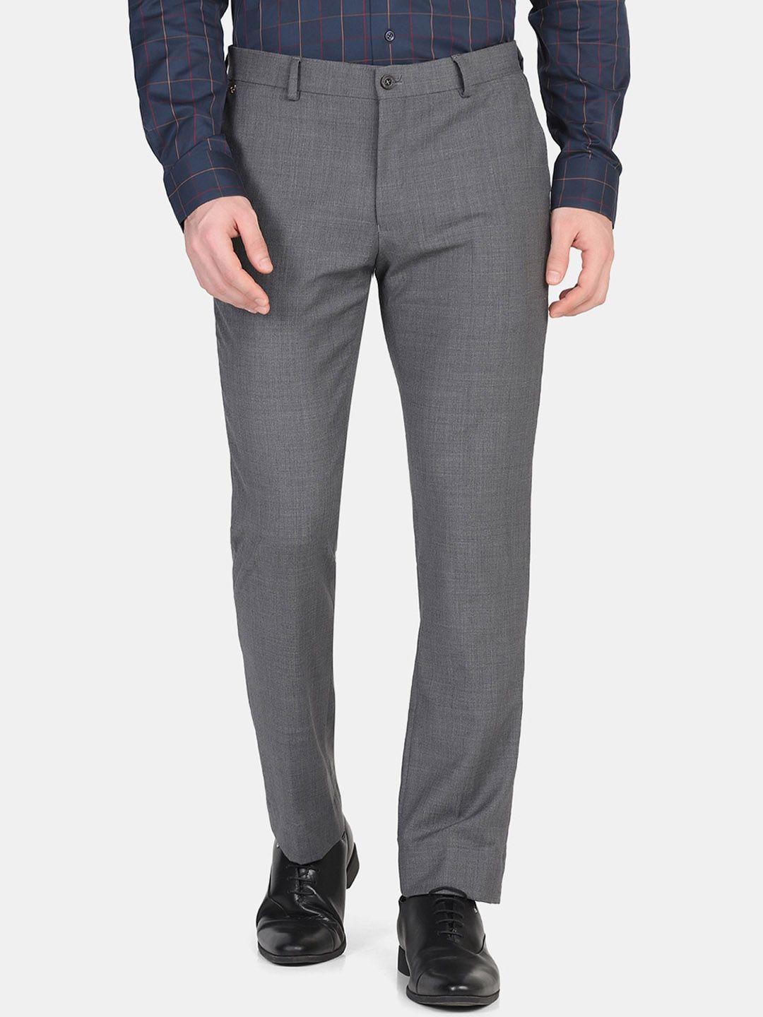 blackberrys-men-charcoal-textured-slim-fit-trousers