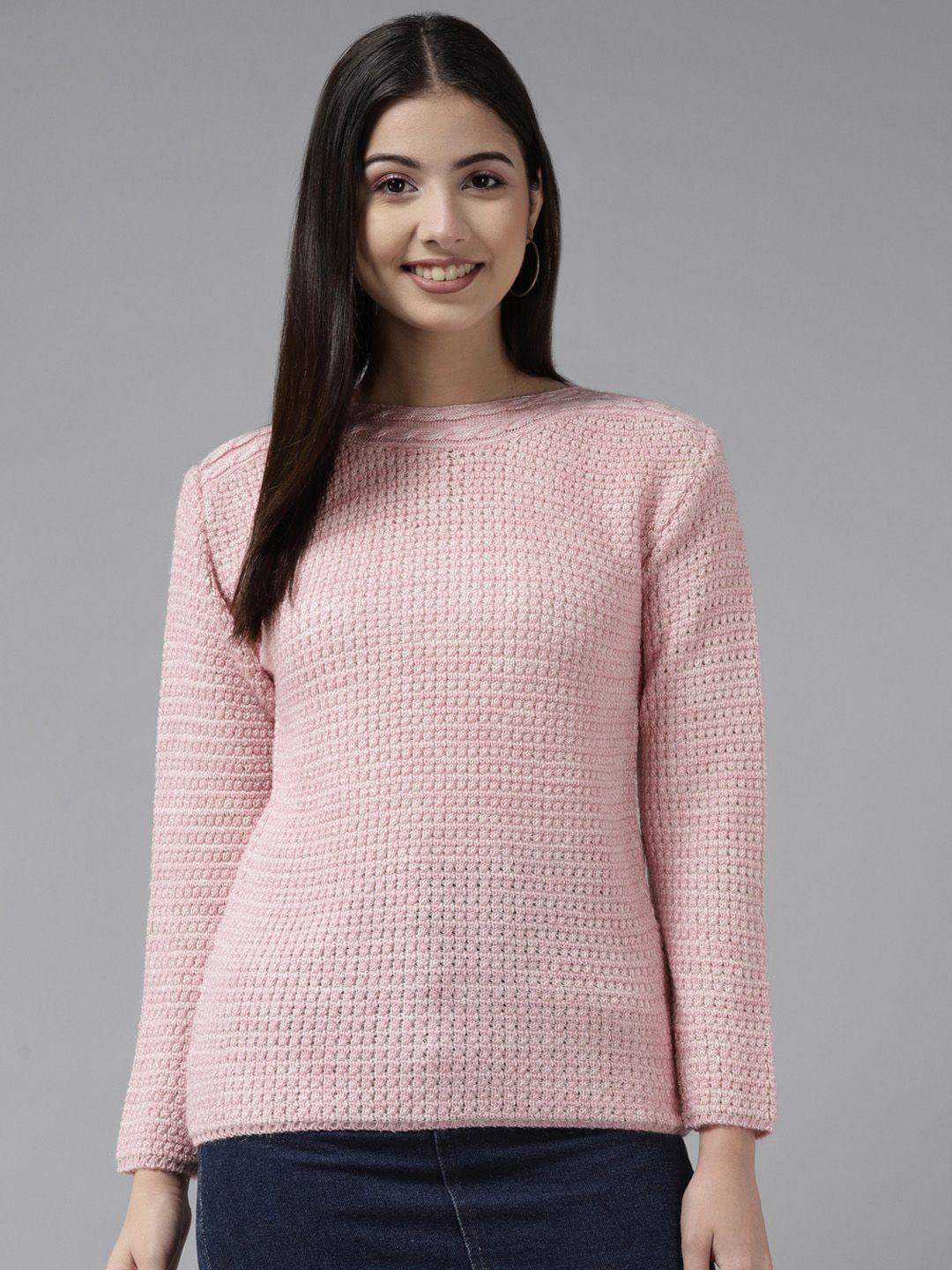 cayman-women-pink-knitted-woollen-pullover