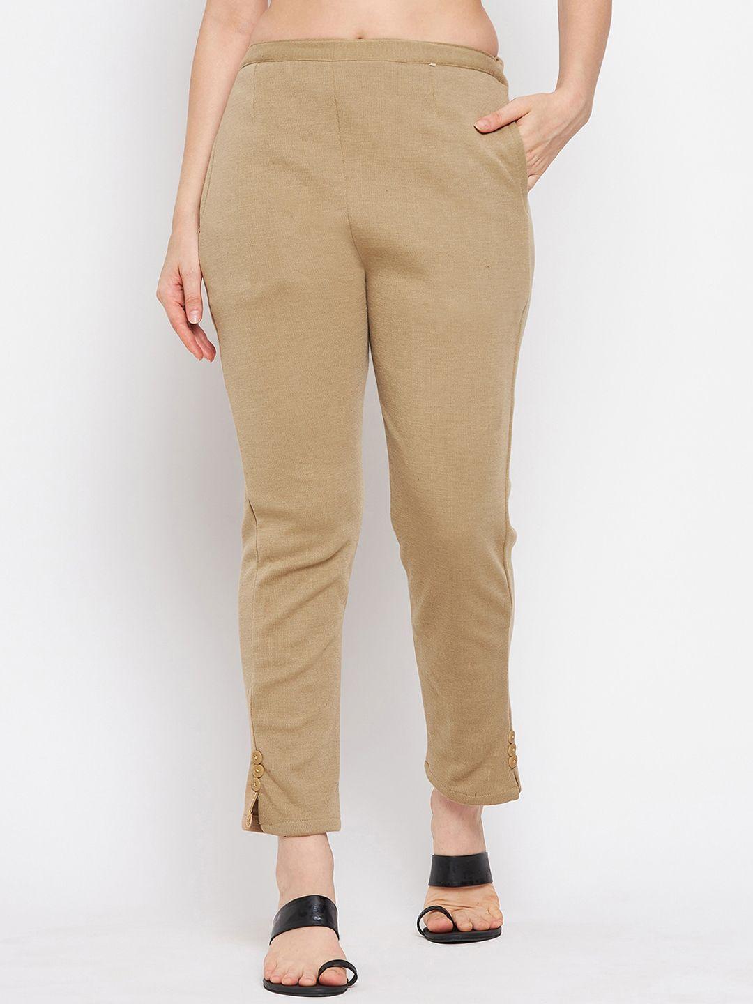 clora-creation-women-beige-solid-smart-easy-wash-trousers