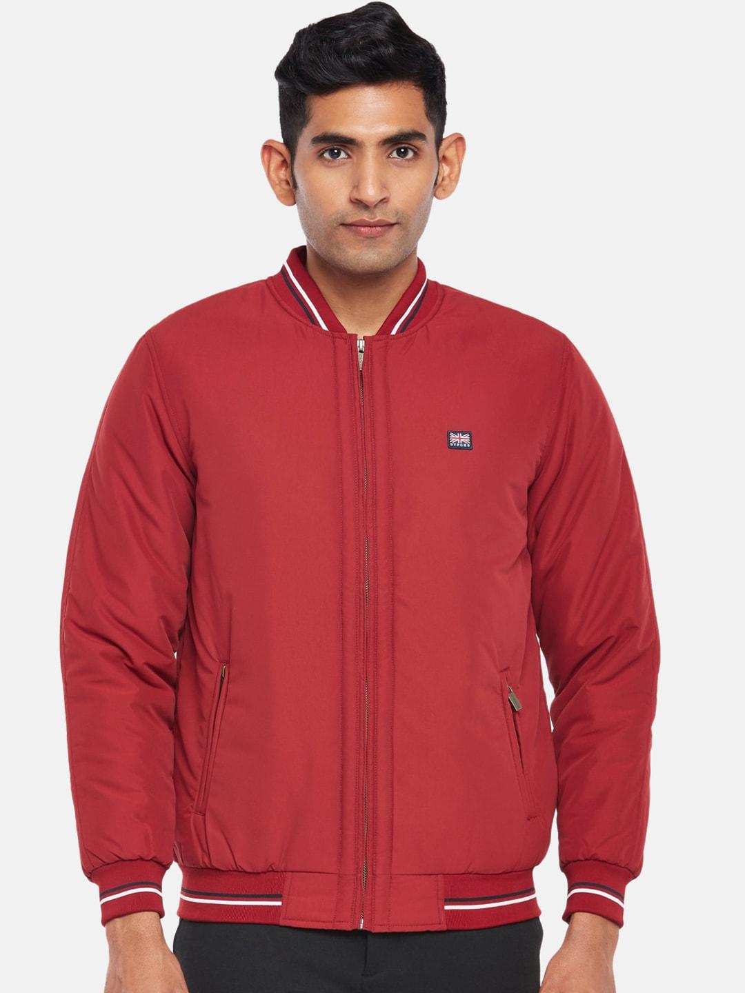 byford-by-pantaloons-men-red-solid-outdoor-bomber-jacket