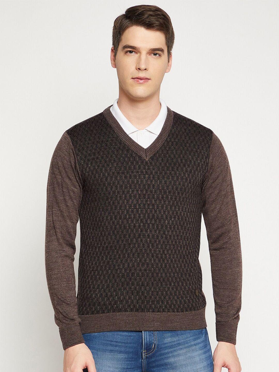 duke-men-brown-&-black-printed-pullover