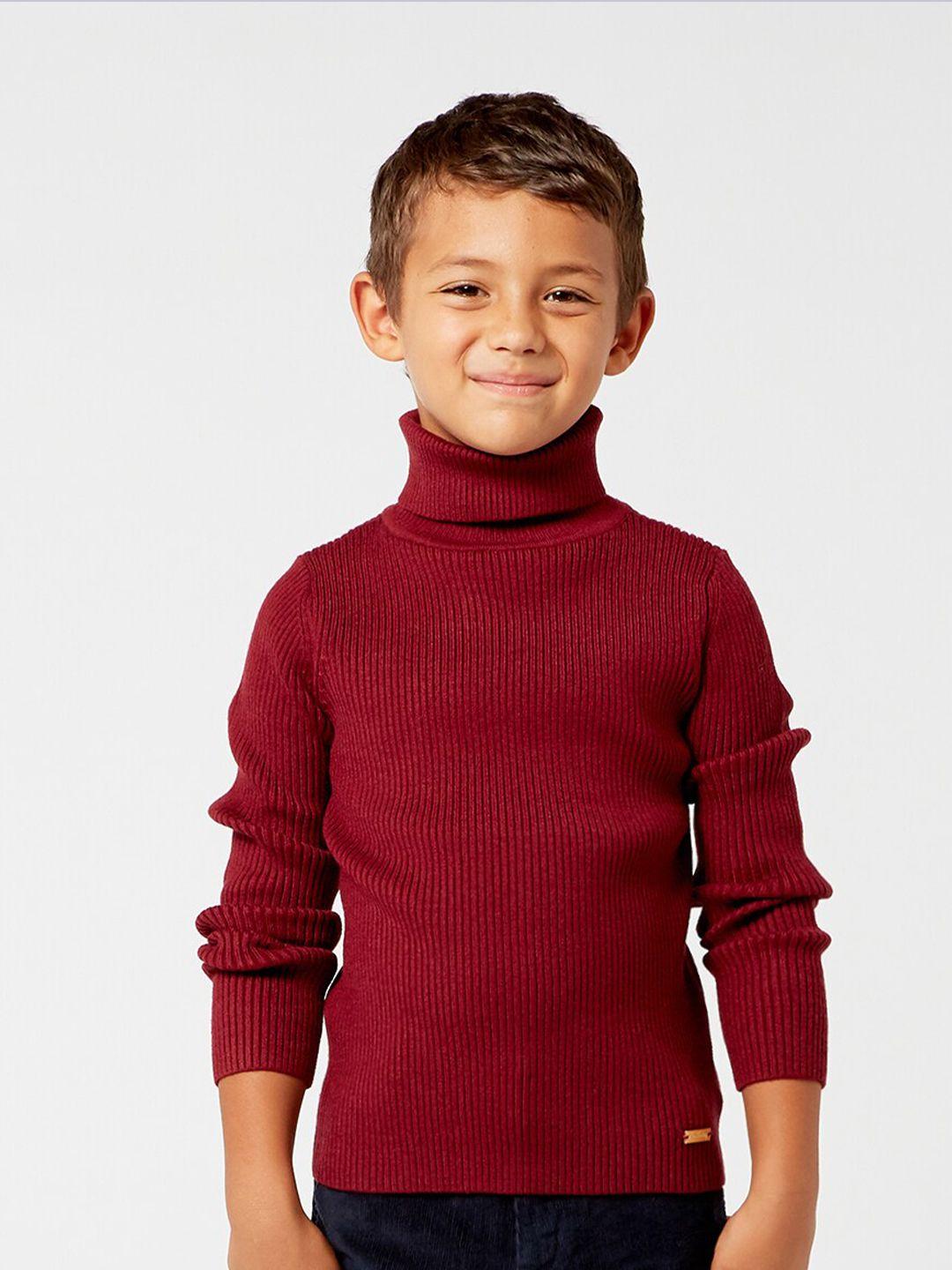 one-friday-boys-burgundy-ribbed-pullover