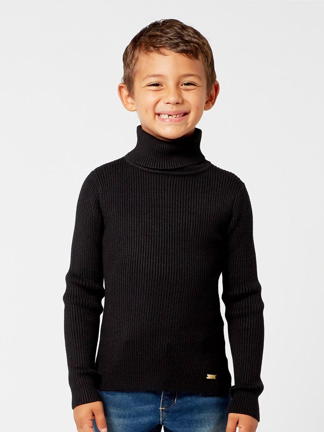 One Friday Boys Navy Blue Striped Pullover